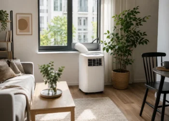 Aer condiționat portabil într-un apartament mic