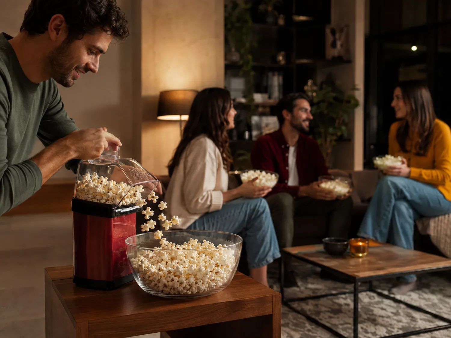 Aparat de popcorn pentru petreceri acasă