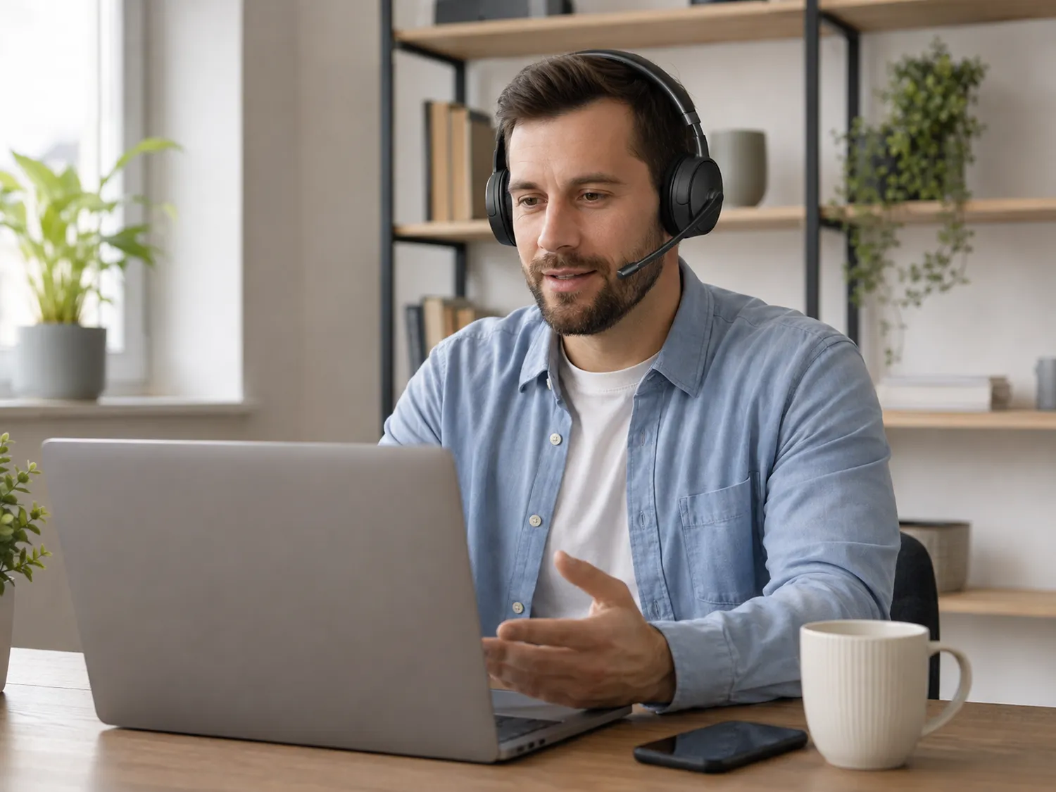 Căști wireless cu microfon pentru apeluri Căști wireless cu microfon pentru apeluri