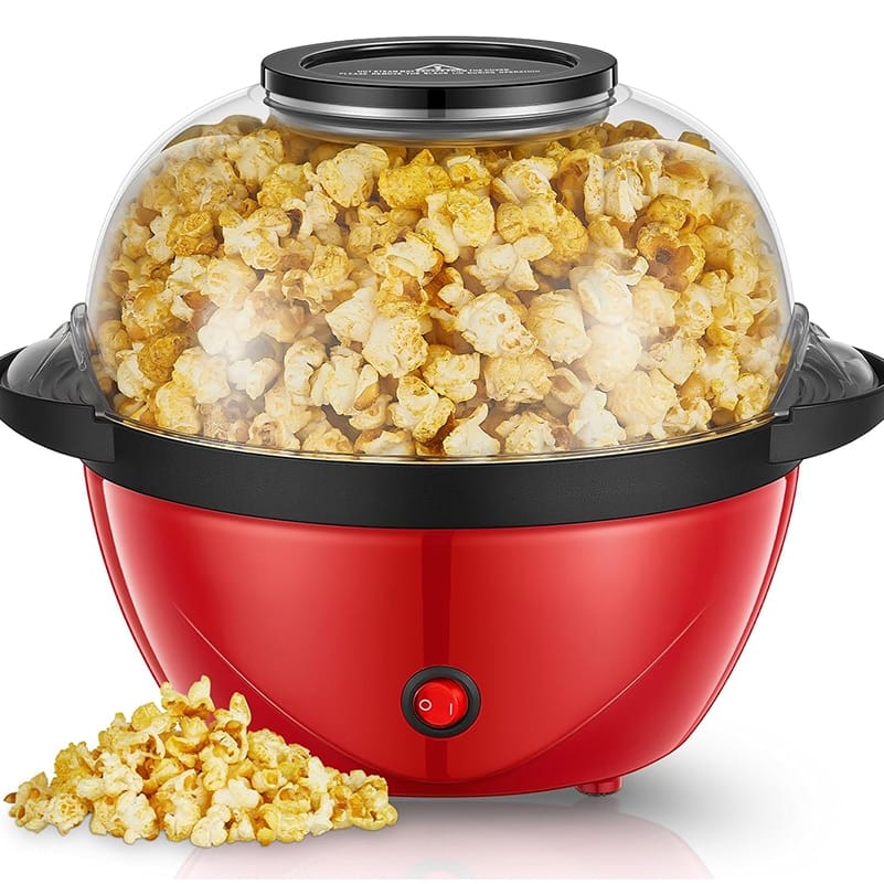 Masina de preparat popcorn, Rqiurpn, bol transparent 2 in 1