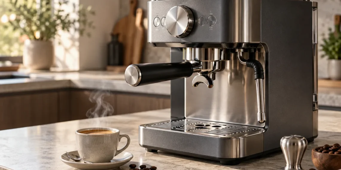 Espressor manual pentru prepararea cafelei espresso acasă